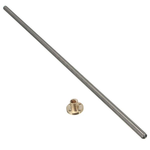 Machifit 400mm T8 Lead Screw | 8mm Thread 2mm Pitch with Copper Nut - Image 4